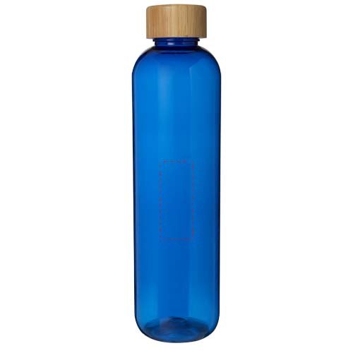 Ziggs 950 ml waterfles van gerecycled plastic — drukvlak voorzijde