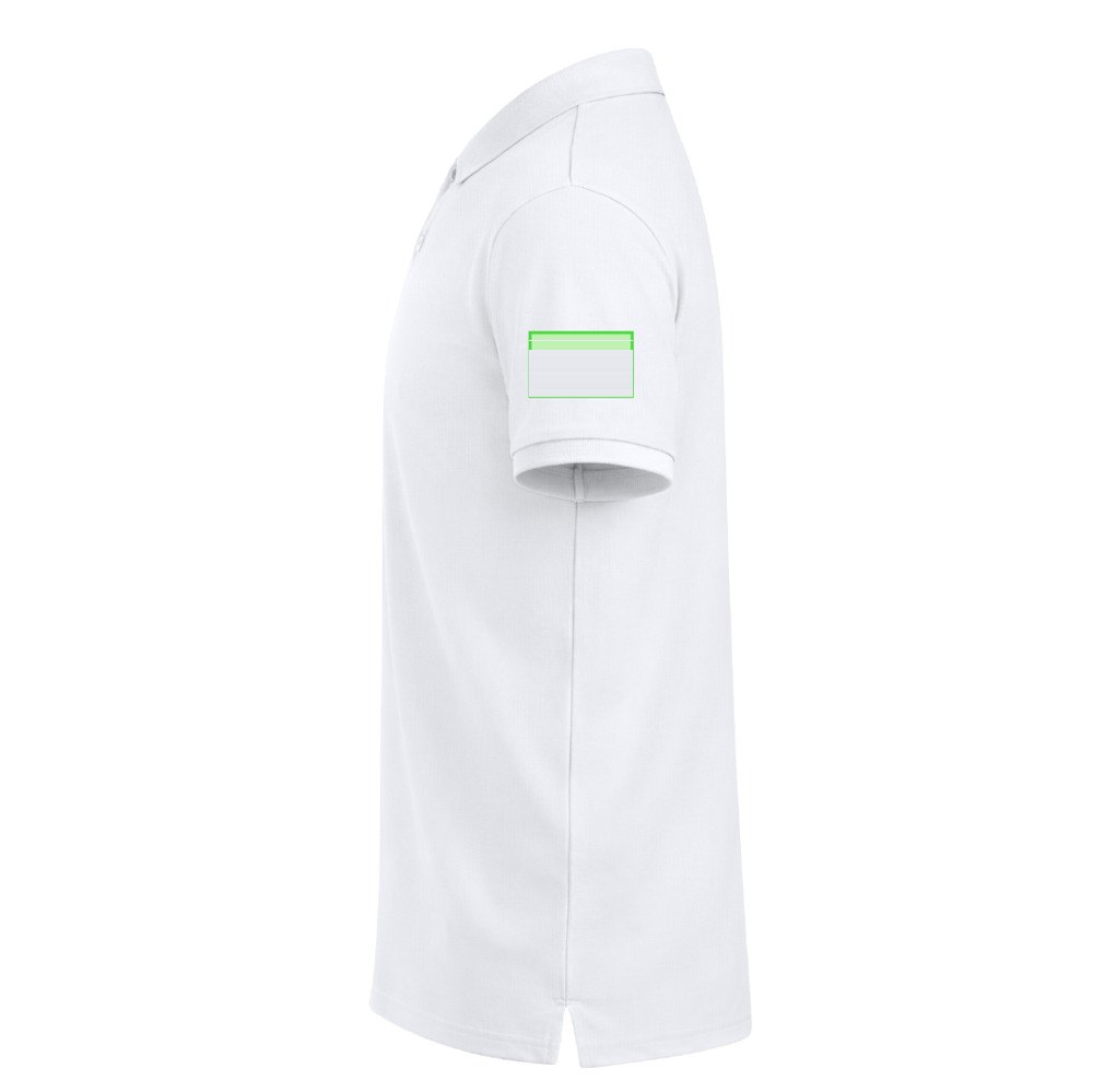 Volwassene Wit T-Shirt Koupan — drukvlak rechtermouw