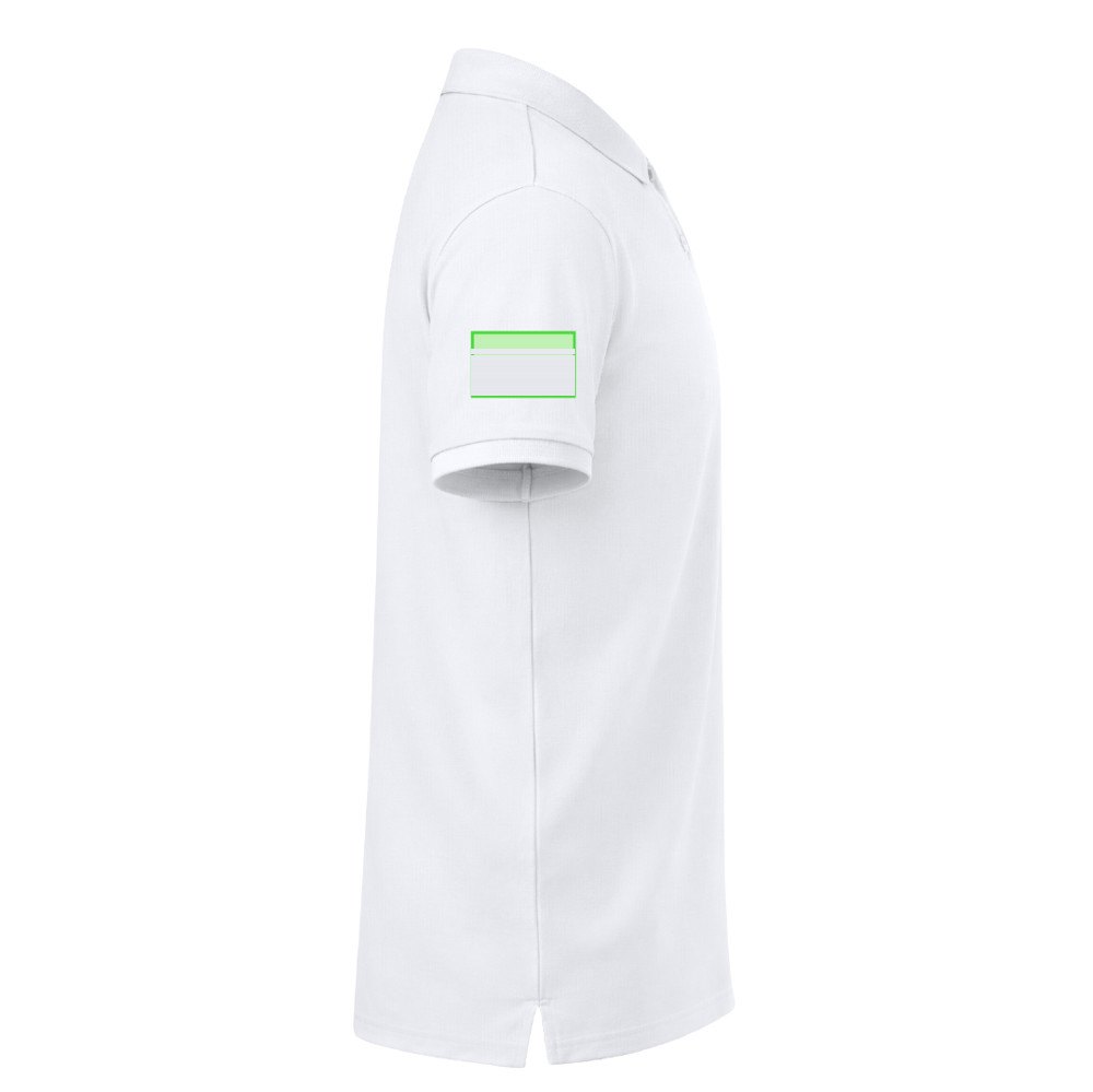 Volwassene Wit T-Shirt Koupan — drukvlak linkermouw