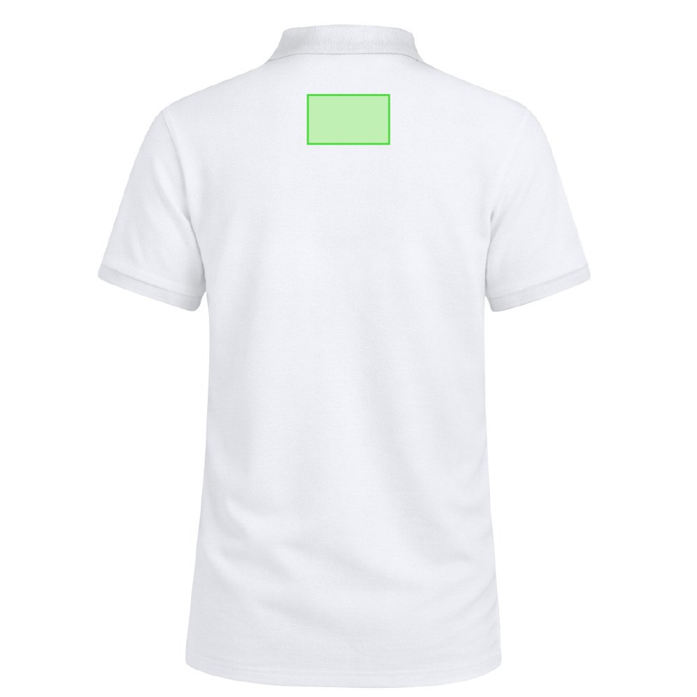 Volwassene Wit T-Shirt Koupan — drukvlak hoge rug