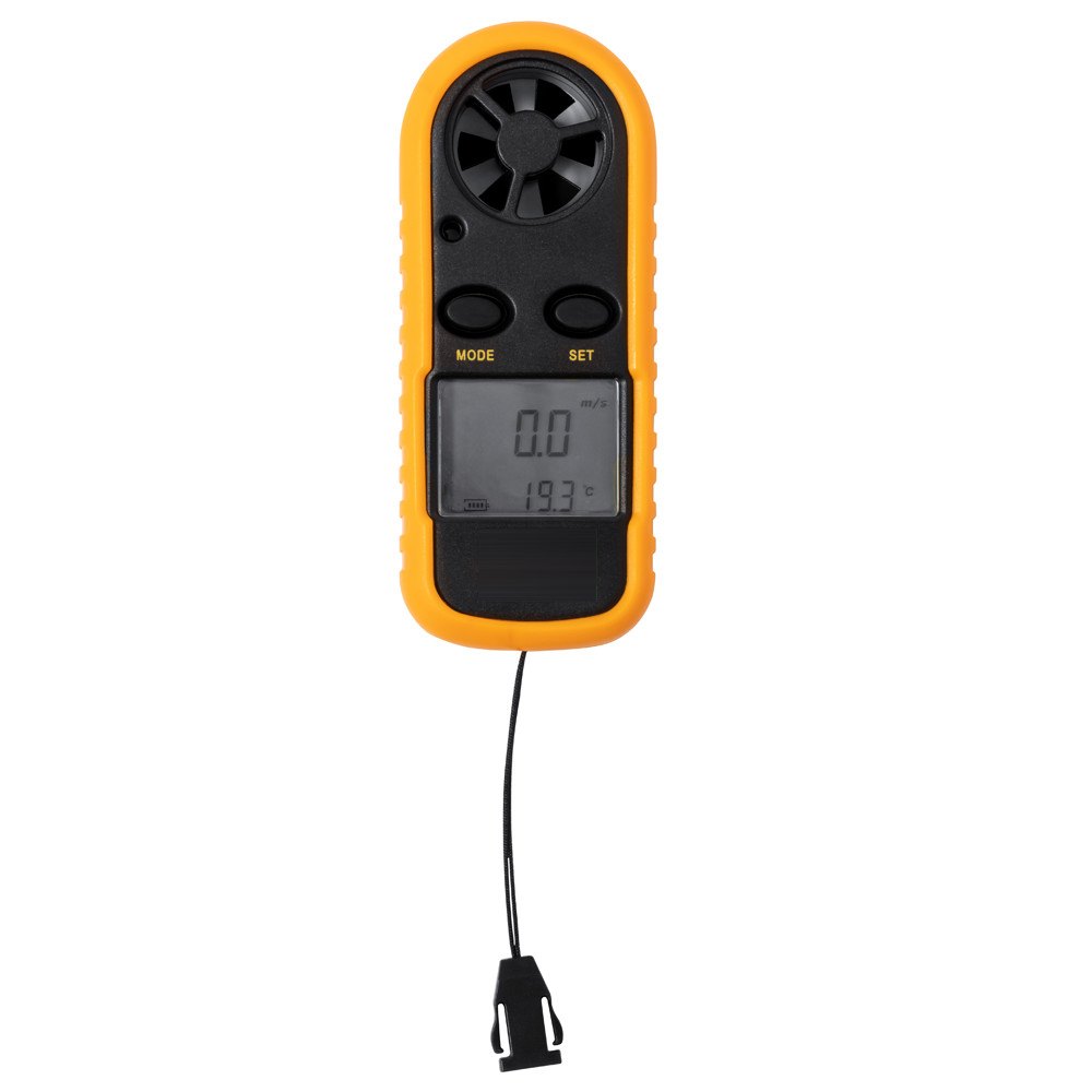 Anemometer Balest — drukvlak onder het scherm