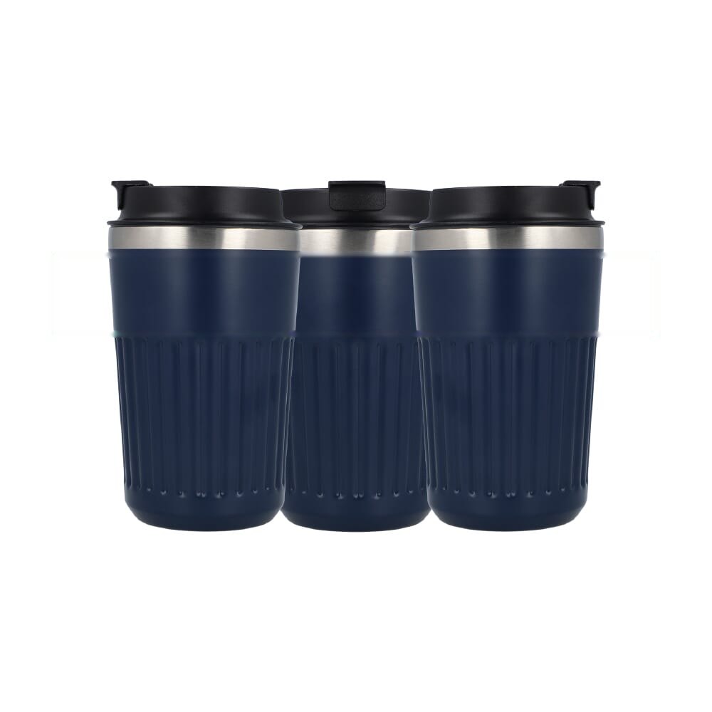 Gerecycled RVS Koffie beker 400ml — drukvlak zijde 1 bovenkant
