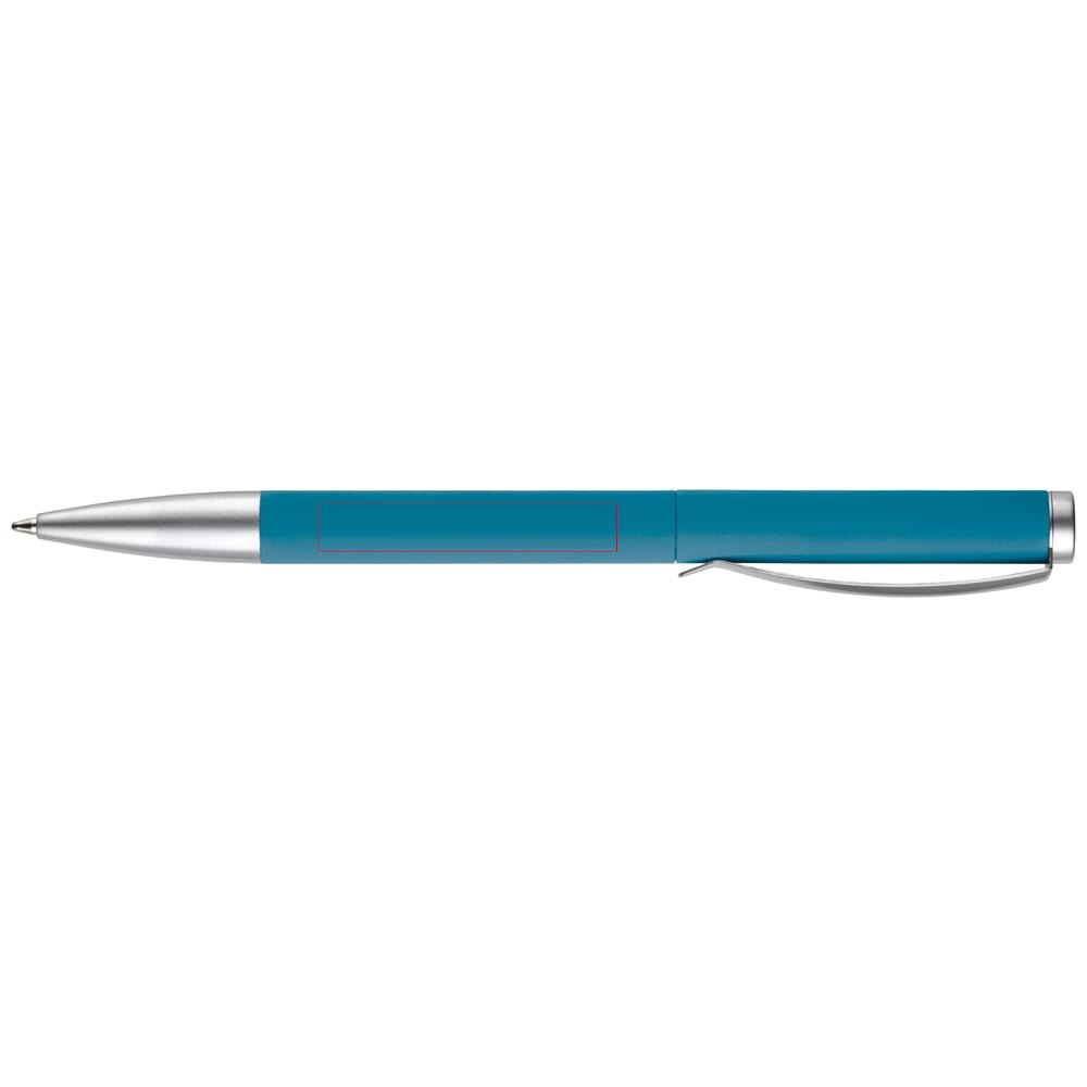 Balpen metaal Modena soft touch — drukvlak 270 graden van de clip
