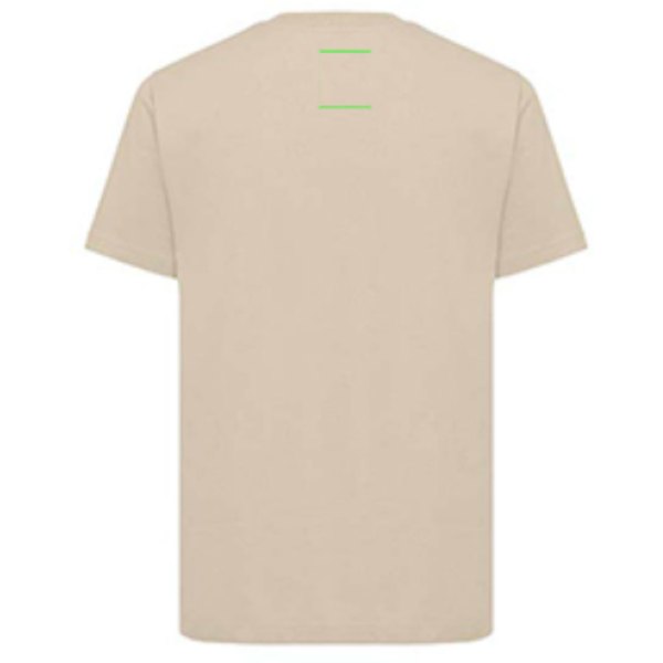 IQONIQ Kakadu relaxed gerecycled katoen t-shirt — drukvlak artikel achterzijde boven