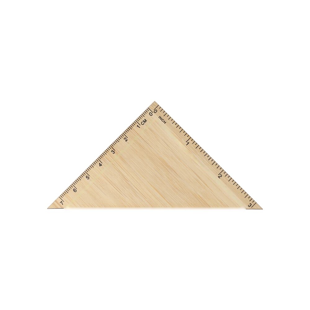 Bamboe geodriehoek — drukvlak voorzijde