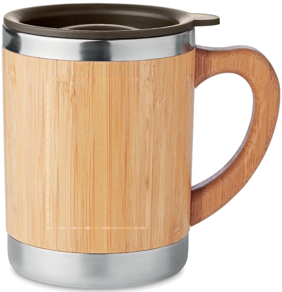MOKKA - Dubbelwandige drinkbeker 300ml — drukvlak rechts h