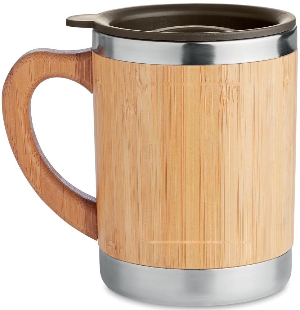 MOKKA - Dubbelwandige drinkbeker 300ml — drukvlak links h