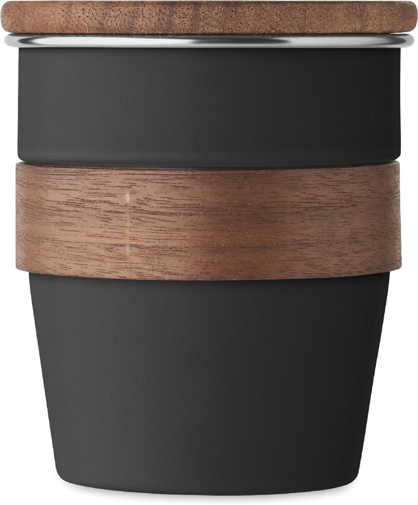 WALNUT - Enkelwandige beker 350ml — drukvlak mok grip