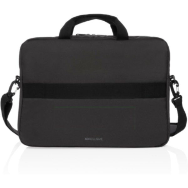 Impact AWARE™ RPET 15,6" laptoptas — drukvlak artikel achterzijde beneden