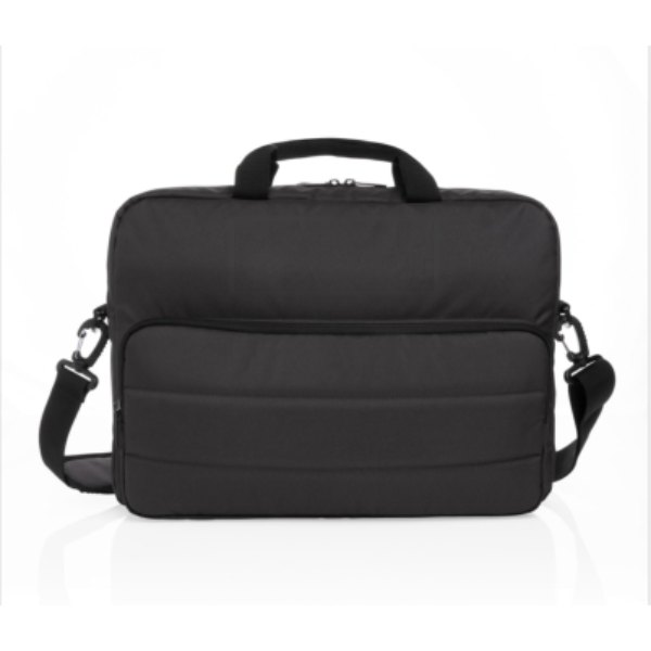 Impact AWARE™ RPET 15,6" laptoptas — drukvlak artikel voorzijde