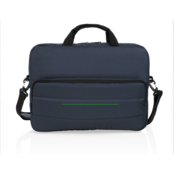 Impact AWARE™ RPET 15,6" laptoptas — drukvlak artikel voorzijde midden