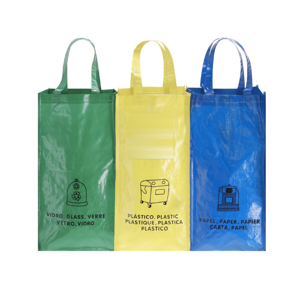 Tassen Set Lopack — drukvlak op de gele zak