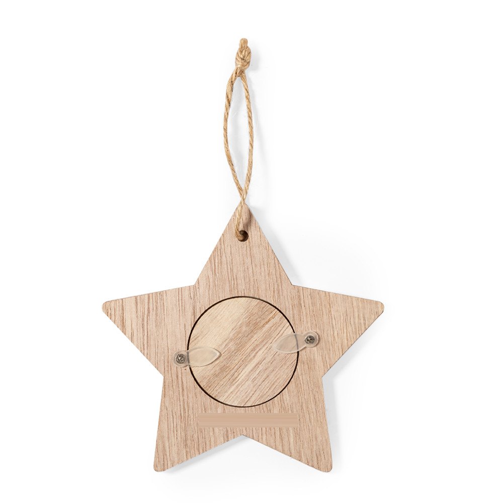 Kerstdecoratie Jorik — drukvlak ster gezicht 2