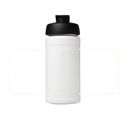 Baseline® Plus 500 ml sportfles met flipcapdeksel — drukvlak rondom