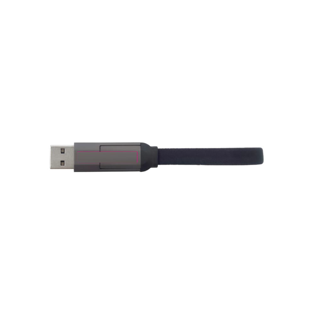 Multifunctionele 4-in-1 Kabel Sleutelhanger formaat 60 W — drukvlak behuizing usb-stekker