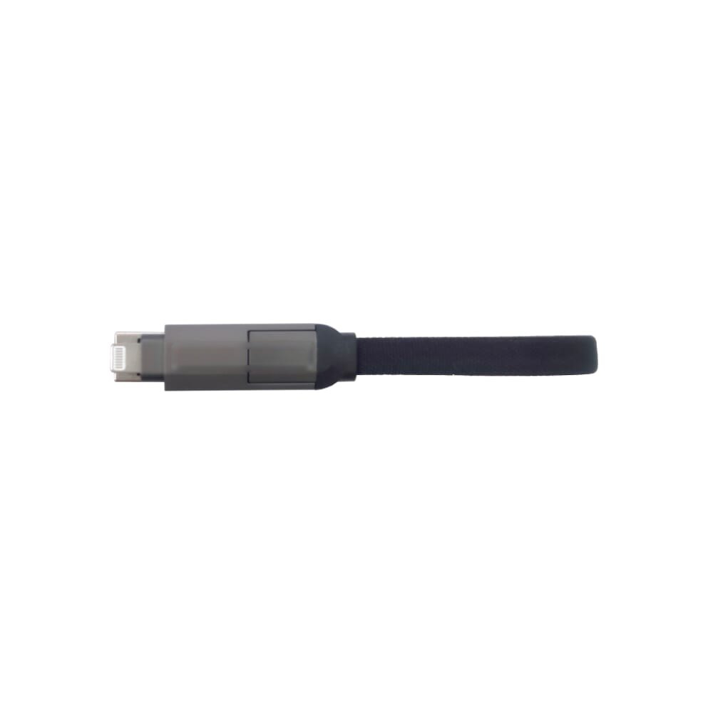 Multifunctionele 4-in-1 Kabel Sleutelhanger formaat 60 W — drukvlak behuizing lightning-stekker