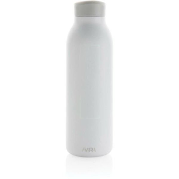 Avira Avior RCS gerecycled roestvrijstalen fles 500 ML — drukvlak artikel voorzijde boven