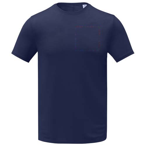 Kratos 105 g/m² cool fit heren T-shirt met korte mouwen — drukvlak linker borst