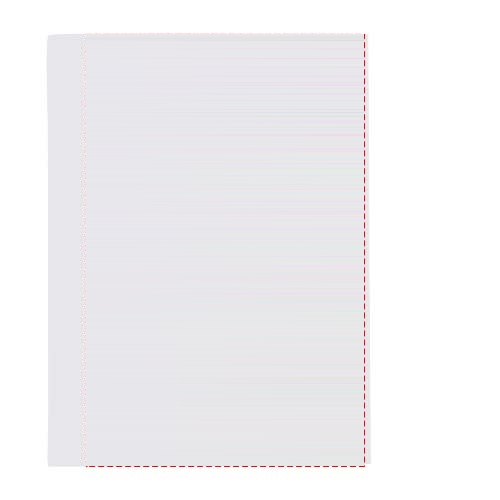 Combi notes softcover markerset — drukvlak voorzijde (staand rug links)