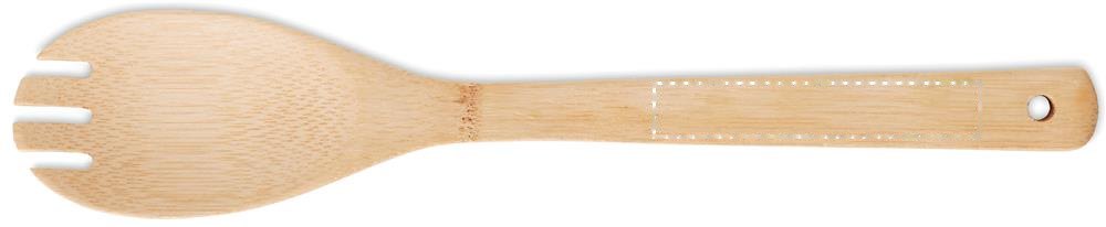 MAYEN SET - Bamboe saladebestek — drukvlak fork