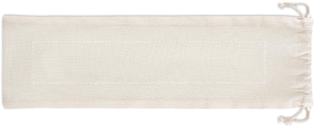 MAYEN SET - Bamboe saladebestek — drukvlak etui zijde 1