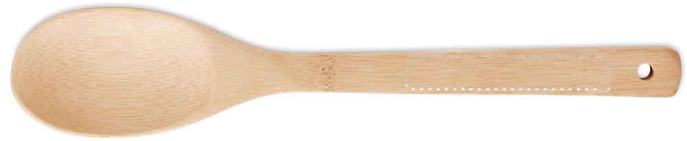 MAYEN SET - Bamboe saladebestek — drukvlak spoon