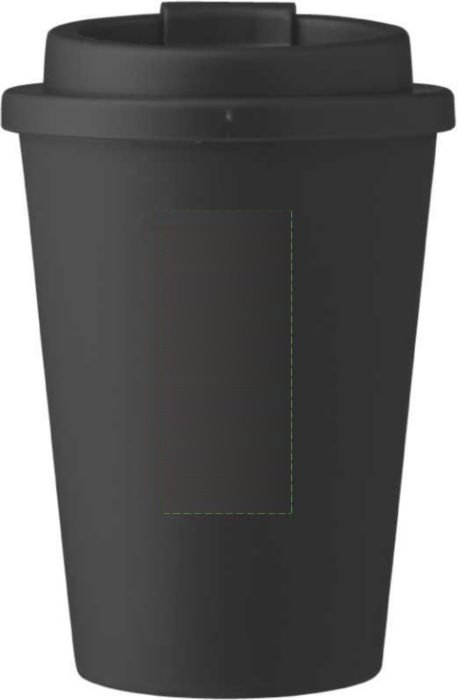 Dubbelwandige mok Gabriela | 350 ml — drukvlak achterzijde