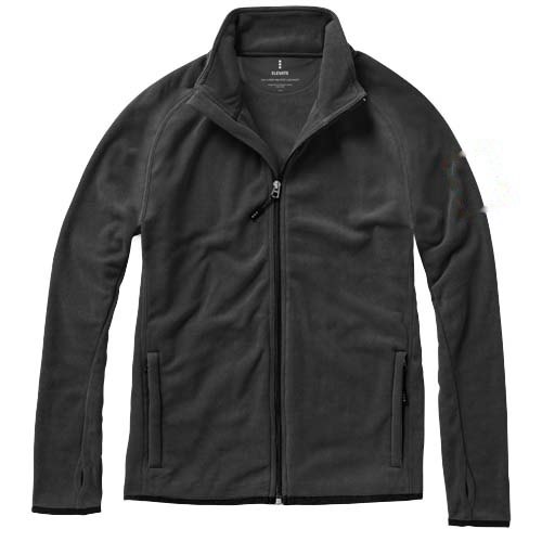 Brossard fleece heren jas met ritssluiting — drukvlak linker bicep