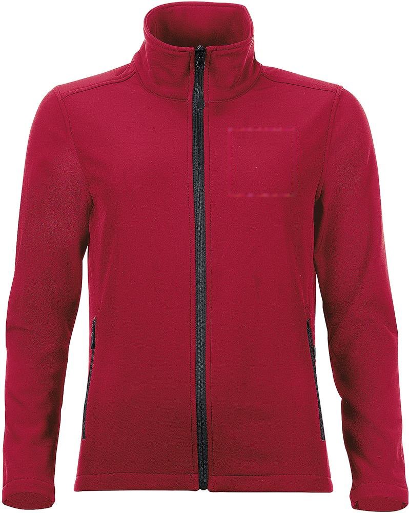 RACE WOMEN - RACE dames shoftshell 280g — drukvlak borst