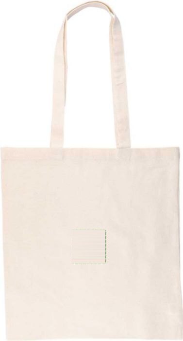 Shopper | Katoen OEKO-TEX 140 g/m² | 38 x 42 cm — drukvlak achterzijde