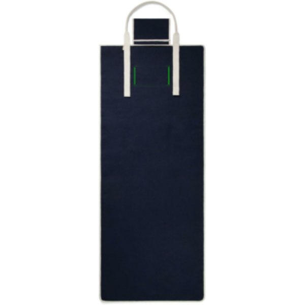 VINGA Volonne AWARE™ recycled canvas strandmat — drukvlak artikel voorzijde