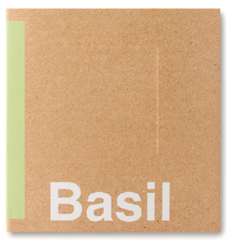 BASIL - Basilicum zaadjes — drukvlak voorzijde bovenzijde