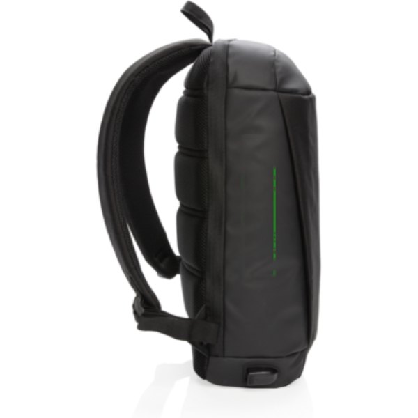 Madrid RFID USB anti-diefstal laptop rugzak PVC-vrij — drukvlak artikel zijkant links