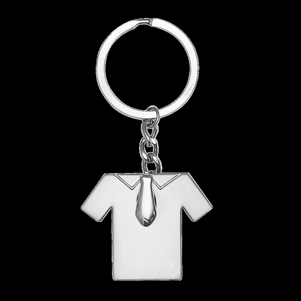 TIE SHIRT - Metalen sleutelhanger — drukvlak onderkant t-shirt