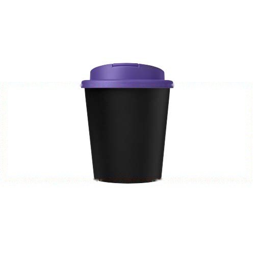 Americano® Espresso Eco 250 ml gerecyclede beker met knoeibestendig deksel — drukvlak rondom