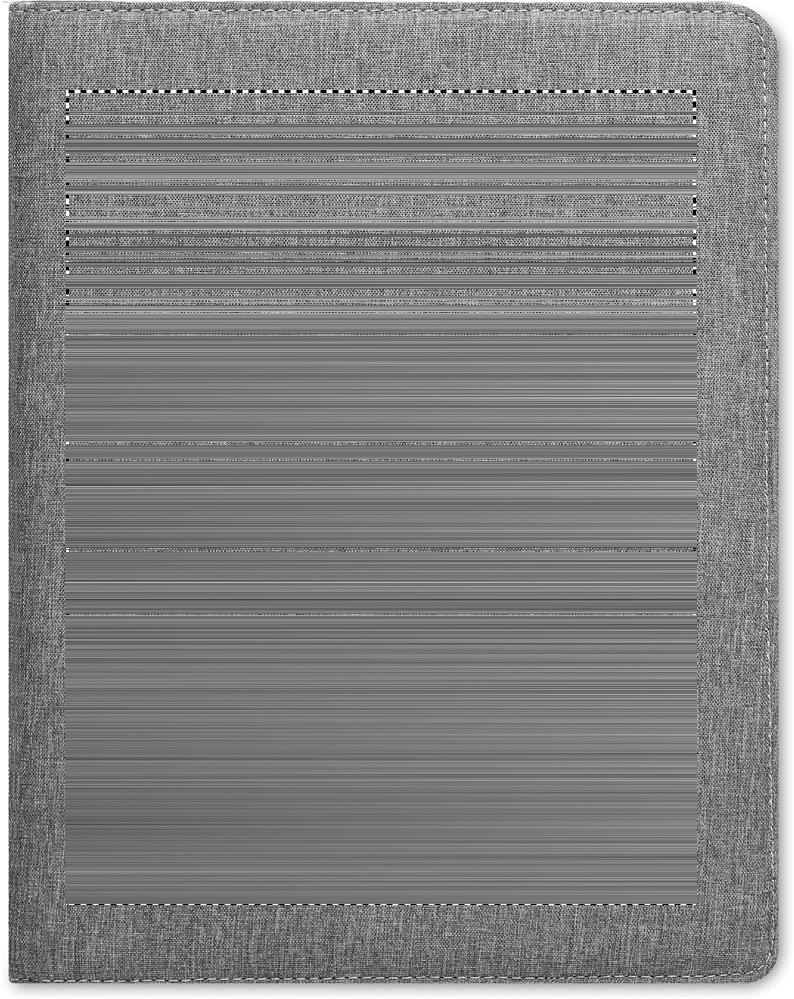 CASOVE - 300D RPET A4 portfolio — drukvlak voorzijde