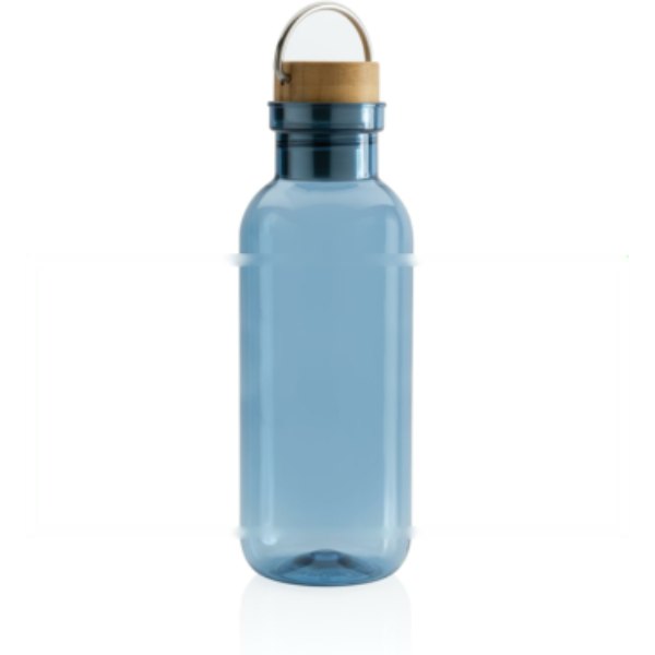 RCS recycled PET fles met bamboe deksel en handvat — drukvlak artikel