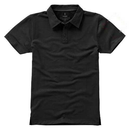 Markham 200 g/m² stretch herenpolo met korte mouwen — drukvlak linker bicep