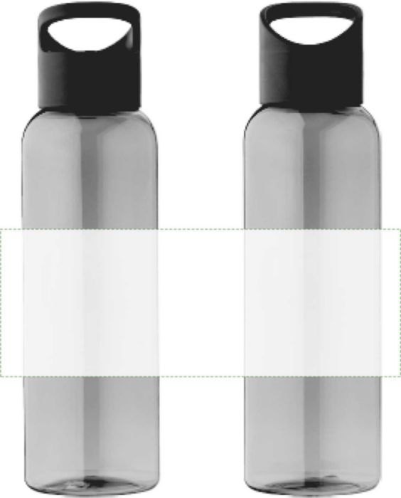 Drinkfles Lila | Gerecycled | 500 ml — drukvlak houder