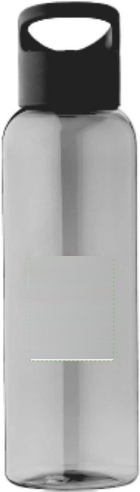 Drinkfles Lila | Gerecycled | 500 ml — drukvlak zijkant
