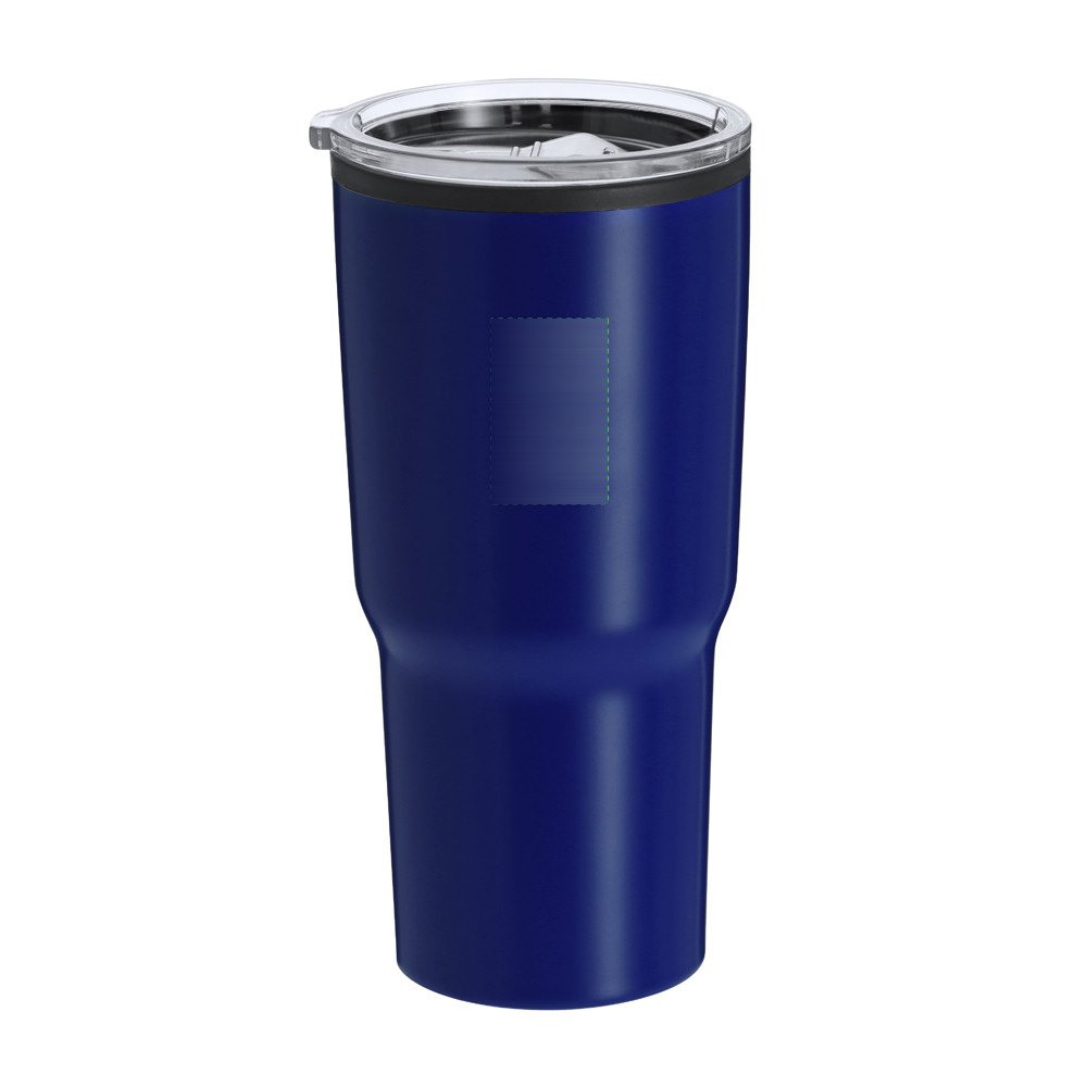 Beker-Fles Nabry — drukvlak achterkant bovenkant