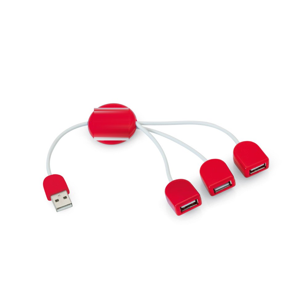 USB Hub Pod — drukvlak op de achterkant
