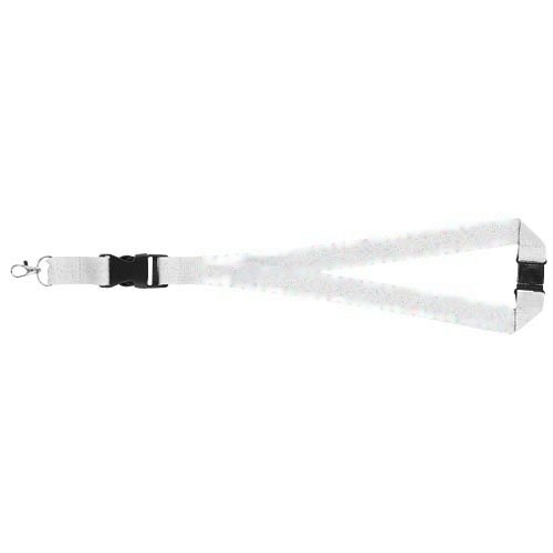 Yogi lanyard met afneembare gesp en veiligheidssluiting — drukvlak beide straps