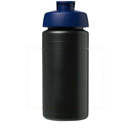 Baseline® Plus grip 500 ml sportfles met flipcapdeksel — drukvlak rondom