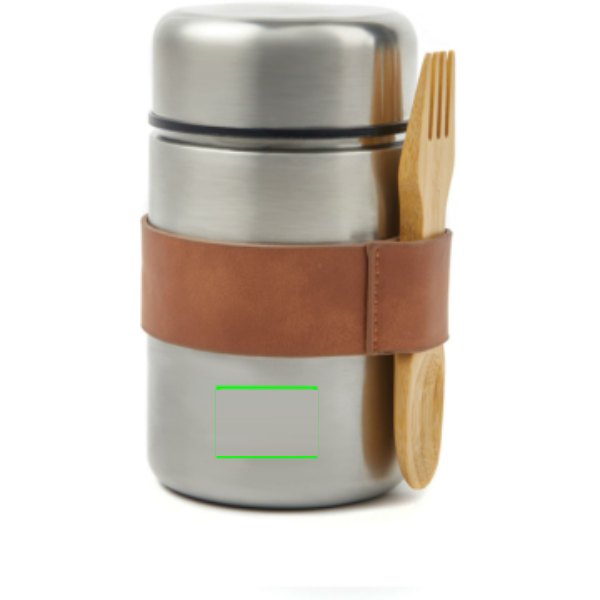 VINGA Miles voedsel thermoscontainer — drukvlak artikel voorzijde onder