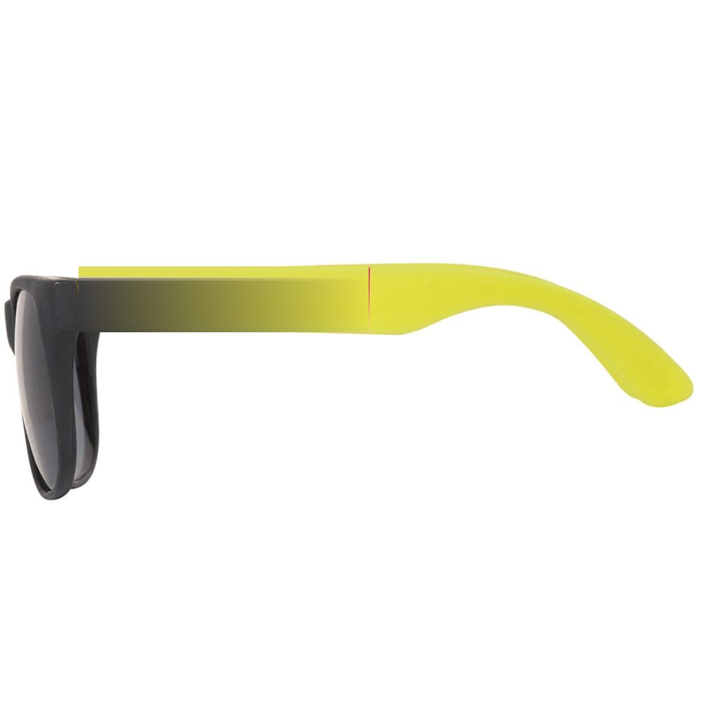 Zonnebril neon UV400 — drukvlak 1 cm vanaf scharnier links