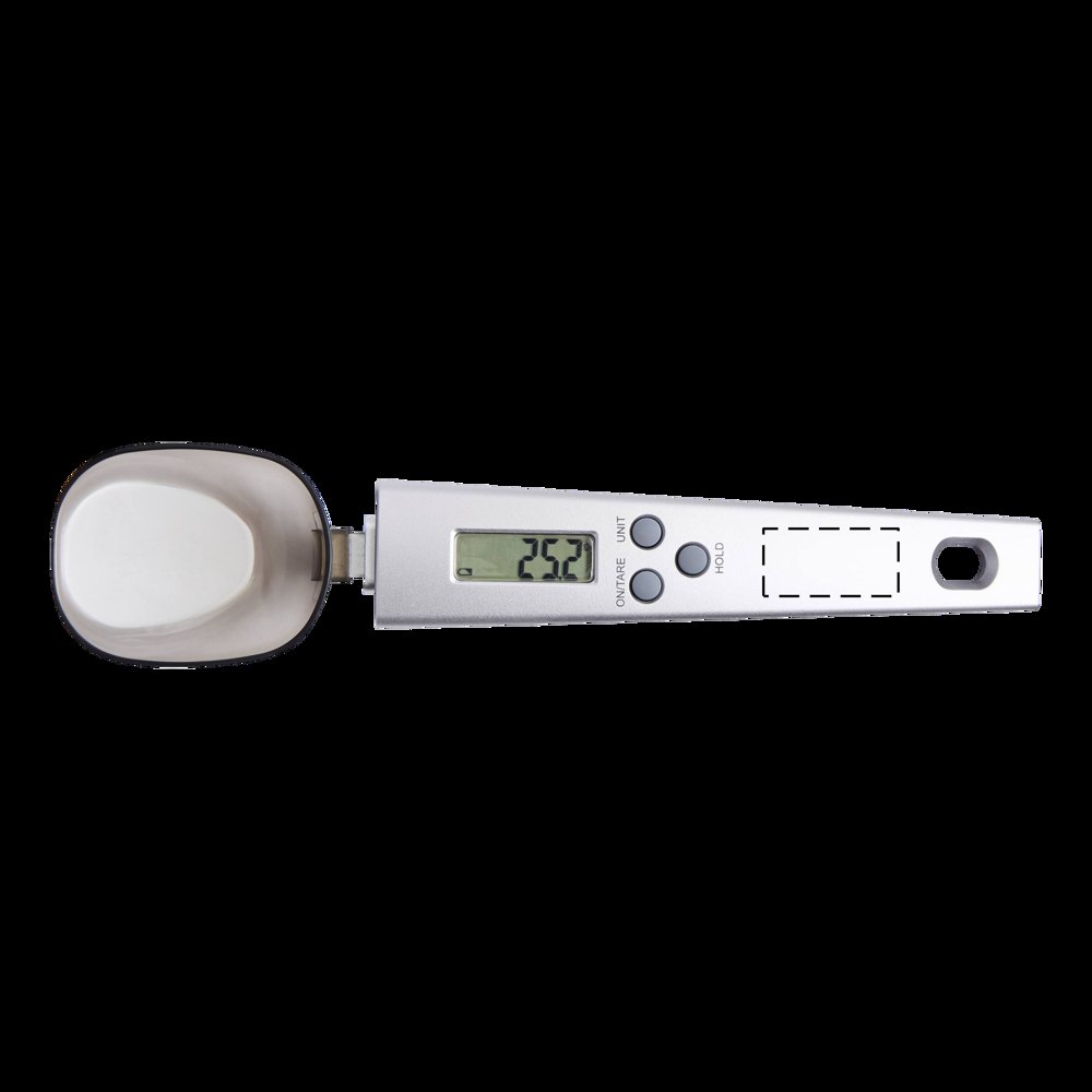 PRECISE - Digitale handweegschaal ot een maximum van 300g/10.935 oz). — drukvlak op het handvat