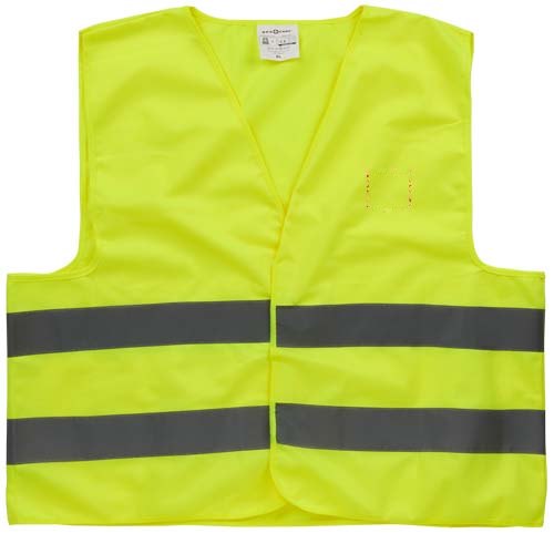 Reflecterend veiligheidsvest HW2 voor volwassenen (XL) — drukvlak linker borst