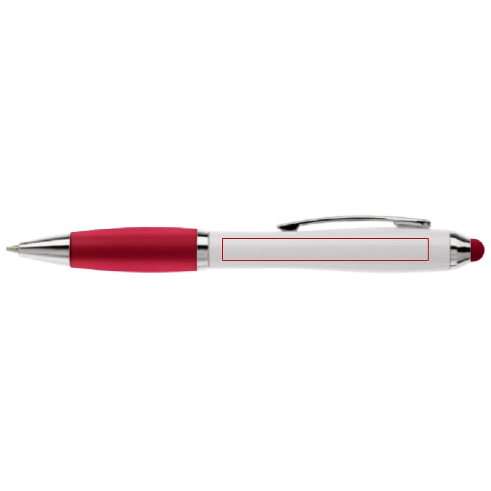 Balpen Hawaï stylus hardcolour — drukvlak 90 graden van de clip