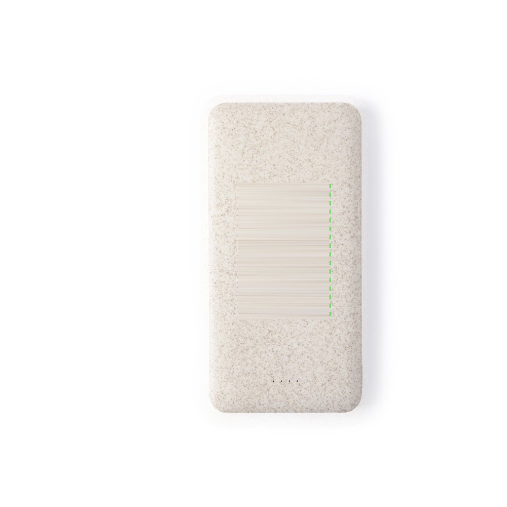 Power Bank Golblum — drukvlak boven het midden